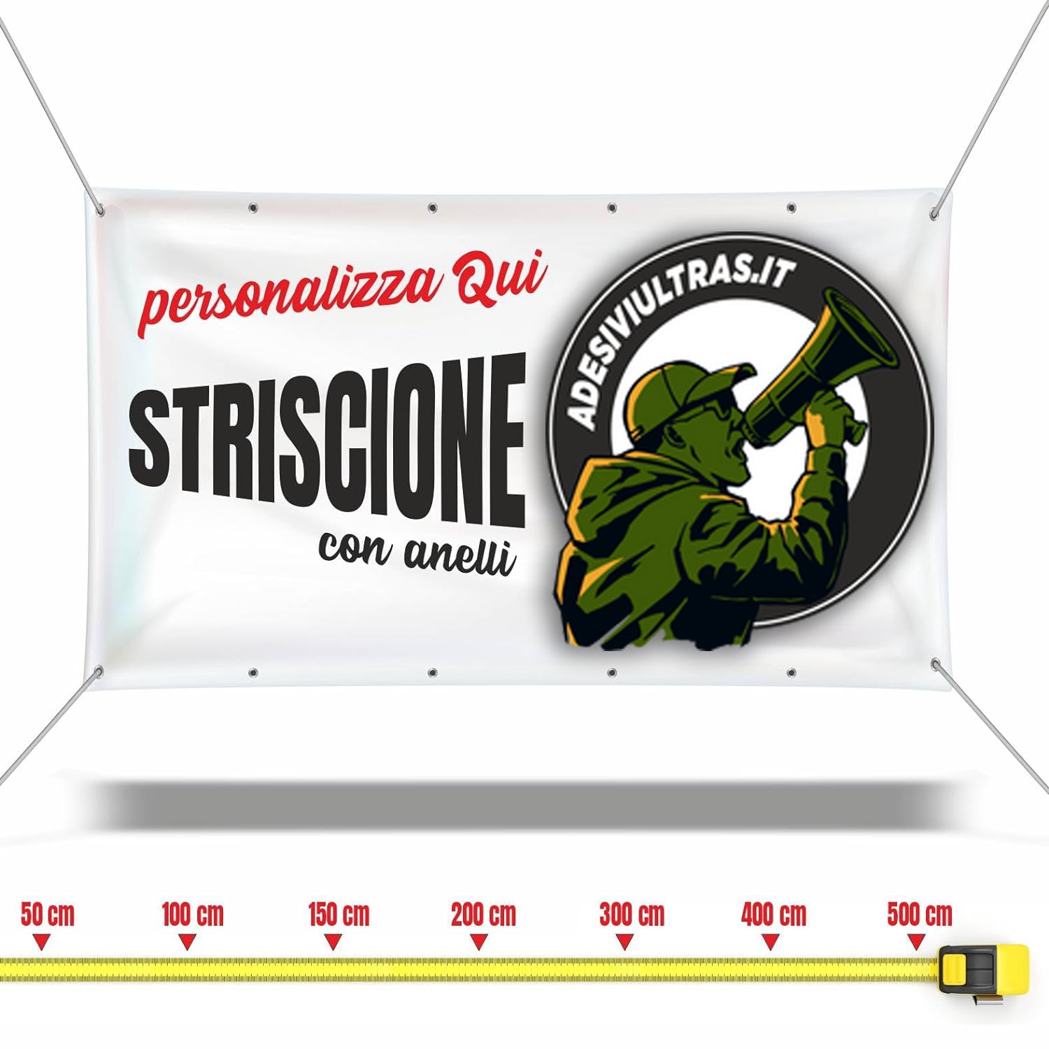 Striscione Personalizzato con immagine/logo/testo